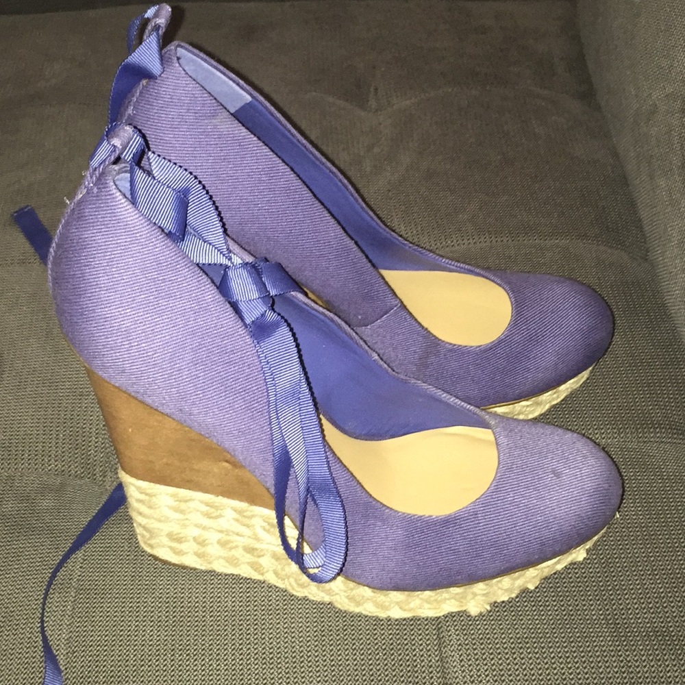 Bcbgmaxazria platform ballerina wedge new 9
